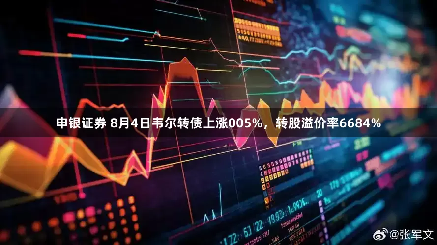申银证券 8月4日韦尔转债上涨005%，转股溢价率6684%